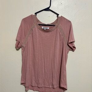 Rose & Olive Dusty Pink Short Sleeve Top